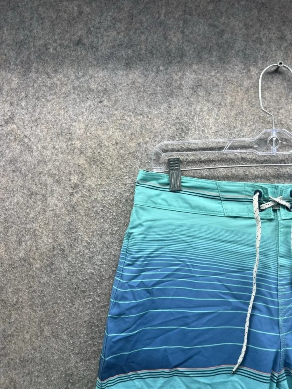 Billabong Swim Trunks Mens 29 Blue Stripe Recycler North Point Pro Board Shorts